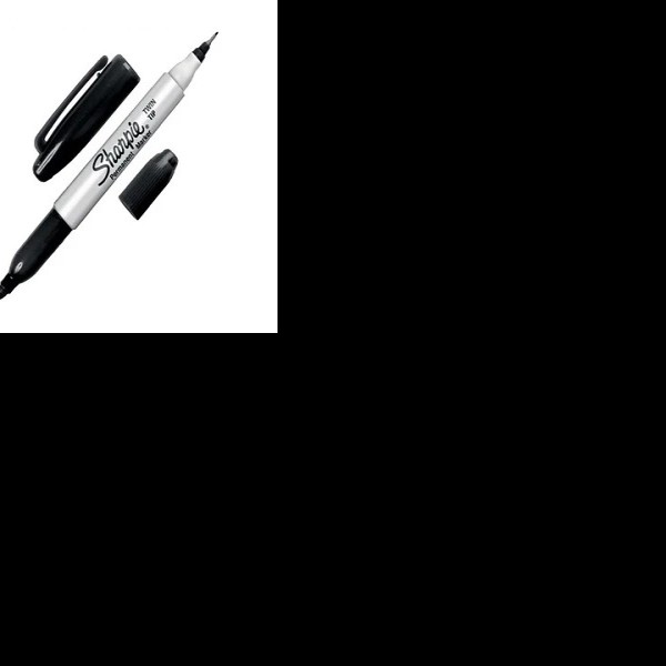 MARCADOR PERM. DELG. PLAST. SHARPIE TWIN D.PTA.NGO.12144